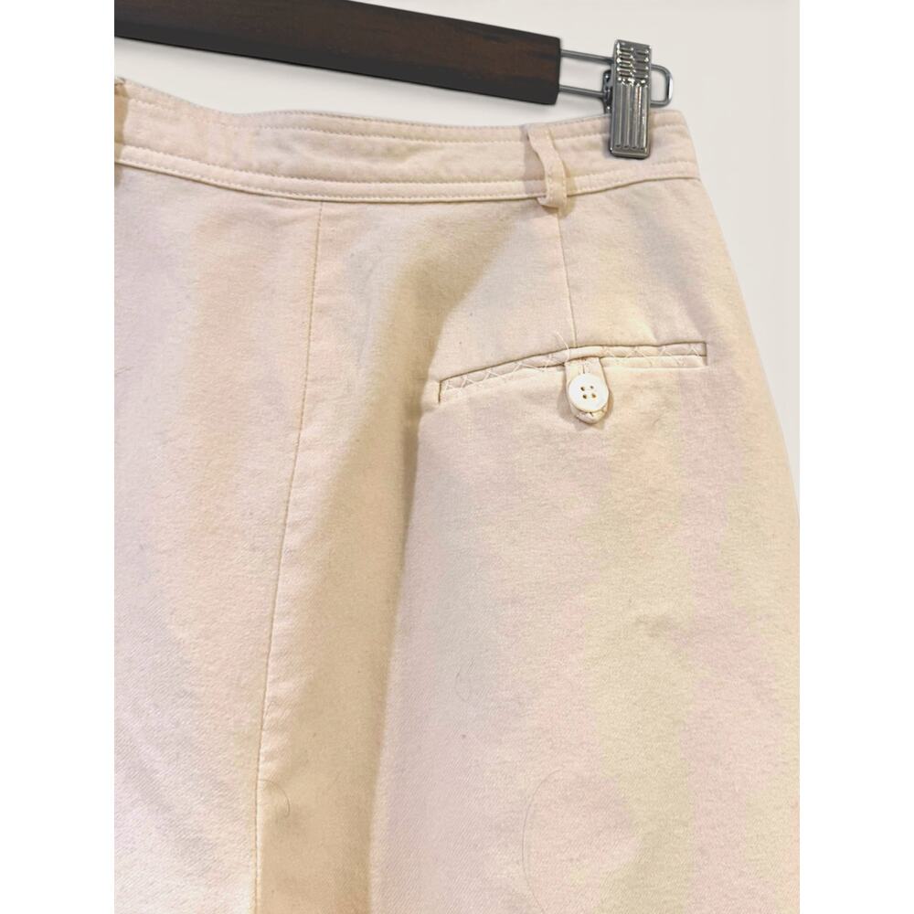 LIZ CLAIBORNE COLLECTION Vintage 100% Wool Cream Tapered Trouser Size 6 EUC - Picture 5 of 6